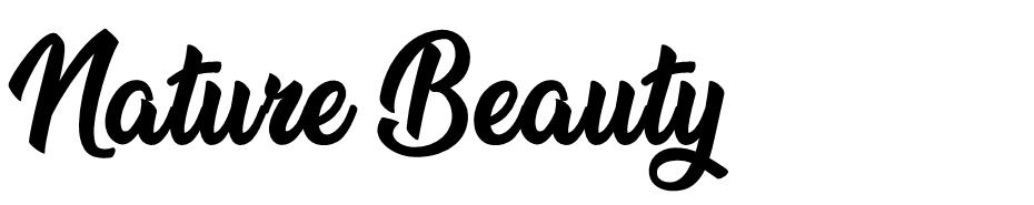 Nature Beauty font